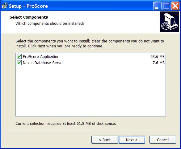 ProScore v5.9.6.1 Installation Instructions